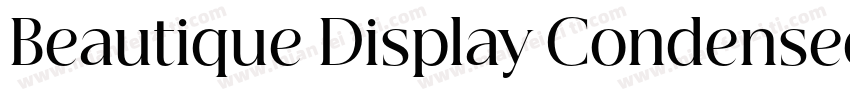 Beautique Display Condensed Medium字体转换